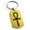 Gold, variant on Stainless Steel Egyptian Ankh Cross Engraved Dog Tag Keychain Keyring