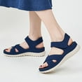 thumbnail image 6 of Mostsola Womens Hook and Loop Slingback Sandals Crisscross Strappy Comfy Footbed Slide Sneakers, 6 of 8