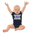 thumbnail image 3 of Cutest Big Sister Sibling Family Bodysuit Jumper Girls Infant Baby Brisco Brands 12M, 3 of 6