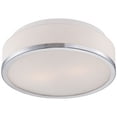 thumbnail image 2 of Possini Euro Design Mavis Modern Ceiling Light Flush Mount Fixture 10 1/4" Wide Chrome 2-Light White Opal Glass Shade for Bedroom Kitchen Living Room, 2 of 6