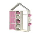 thumbnail image 1 of Costway Armoire de Rangement pour Costume d'Enfants avec Bacs de Rangement Étagères Rose, 1 of 2