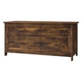 thumbnail image 2 of Storage Cabinet Brown, Wooden Trunk Chest - Multifunctional Ottoman with Hinged Lid - Entryway Shoe Storage, Living Room Coffee Table, Playroom Box as picture, 2 of 6