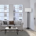thumbnail image 3 of Globe Electric D'Alessio 58" Matte Black Floor Lamp with White Linen Shade, 67046, 3 of 7