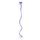 thumbnail image 1 of Xiao Hua Extensiones de cabello de colores, 6 piezas, 18 pulgadas, con clip, arcoíris, un color, para fiestas, mechones sintéticos largos y ondulados, para mujeres, regalos de fiesta, morado claro, 1 of 2