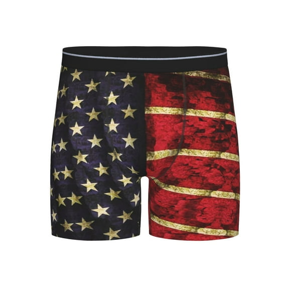 Men Us Flag Boxer Briefs Novelty Boxer Shorts Underwear No Fly