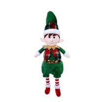 Long Leg Christmas Doll, Soft Fabric Shelf Desk Decoration, Collector Christmas Toy for Home and Office Holiday Display