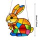 thumbnail image 3 of Adornos de Pascua, regalos de Pascua, conejos de Pascua, estilo acrílico, adorno colgante de granja para ventana, hogar, ventana, jardín, decoración de granja, regalo, colgante, 3 of 7