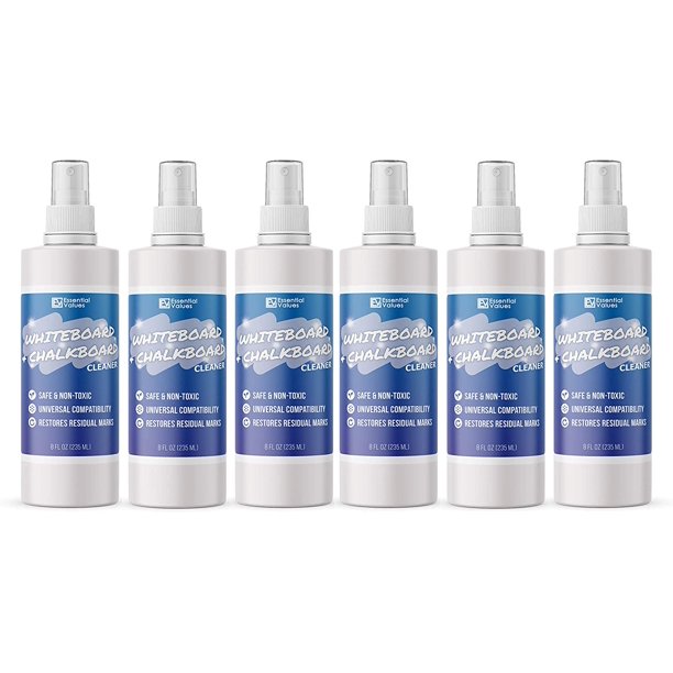 Essential Values Whiteboard Cleaner Spray 8 fl oz (6 Pack)