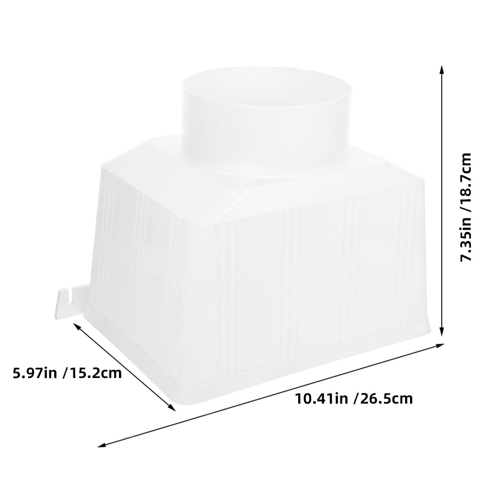 AURARMLET White PVC Rainwater Drainage Pipe, 1 Piece Rainwater Collection System for Home Use and Outdoor Water Management