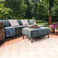 thumbnail image 3 of Safavieh Courtyard Gaus Oriental Indoor/Outdoor Area Rug, Natural/Terracotta, 8' x 11', 3 of 9