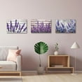 thumbnail image 2 of Hieng Lavender Wall Art 3 Pieces Purple Floral with Butterfly Canvas Prints Country Flower Art Picture Rustic Farmhouse Kitchen Bathroom Decor Unframed, 2 of 6