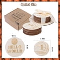 thumbnail image 5 of Basketball 1st Birthday Party Decorations - 13PCS Wooden Baby Monthly Photo Cards, Baby Growth Monthly Photo Cards, Hello World Newborn Photo Booth Props for Basketball Baby Shower, 5 of 7