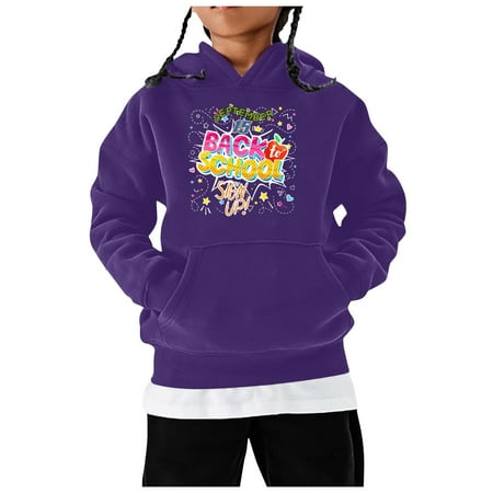 

Children s Winter Fashion Festival Printed Solid Color Hoodless Long Sleeved Hoodie Casual And Comfortable Coat Baby Girl Halloween Outfit Baby Costumes Toddler Girl Fall Outfits 3t