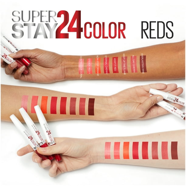 24 2-Step Liquid Lipstick, Eternal Cherry - Walmart.com