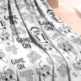 thumbnail image 3 of Black Controllers Games Icons White Pattern Blanket,Comfortable Soft Flannel Throw Blanket,All Season,Warm Lightweight Blankets for Sofa Bed Couch Living Room Chair,30"x40", 3 of 4