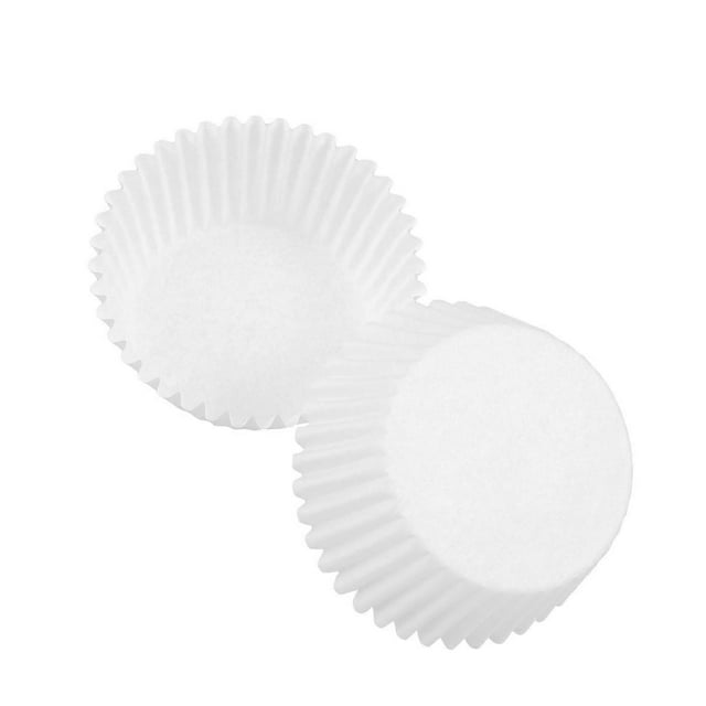 White Paper Cupcake Wrappers for Baking Use Sturdy and NonStick Helps Retain Moisture 100 Pcs