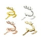 thumbnail image 4 of Advancent Servilletas de San Valentín Elk Deer Diseño Cierres de metal Servilleteros Círculo Toallas de papel Festival Fiesta Cena Adorno Mostrada Dorado champagne, 4 of 6