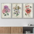 thumbnail image 2 of wall26 Framed Canvas Print Wall Art Set Pastel Watercolor Lily Daisy Flowers Nature Floral Illustrations Modern Art Rustic Botanical Relax/Calm for Living Room, Bedroom, Office - 16"x24"x3, 2 of 5