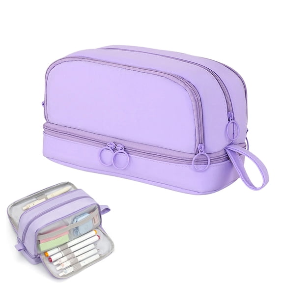 Pencil Pen Case, Large Capacity Pencil Box Multi-Slot Pencil Pouch Bag, Pencil Bag Pen Boxes with 4 Compartments for Kids School Supplies, School Supplies Organizer for Teen Girls