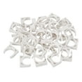 thumbnail image 5 of 20Pcs U-type Tube Pipe Fitting Clamps Clips Connectors Inner 25mm White Snap Connection for Hose Electrical Conduit Home Furnishing, 5 of 6