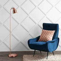 JONATHAN Y Brandon 57" Metal Task LED Floor Lamp, Copper, JYL6113A