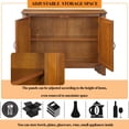 thumbnail image 2 of 40" Console Table With Storage,Modern Wood Accent Storage CabinetWith Adjustable Storage Shelf,Retro Entryway Table For Entryway Hallway Living Room Foyer, 2 of 8