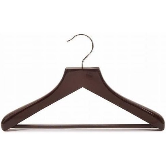 Only Hangers Petite Size Wooden Suit Hangers, Walnut Finish Box of (6)