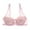 Pink, variant on Saient Women Sexy Lace Bra Thin Section Gathered Bra Steel Ring Adjustable 3/4 Cup Bra