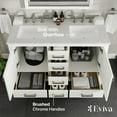 thumbnail image 4 of Eviva Aberdeen 48"W x 22"D White Double Sink Bathroom Vanity with White Carrara Quartz Countertop and Undermount Porcelain Sinks, 4 of 10