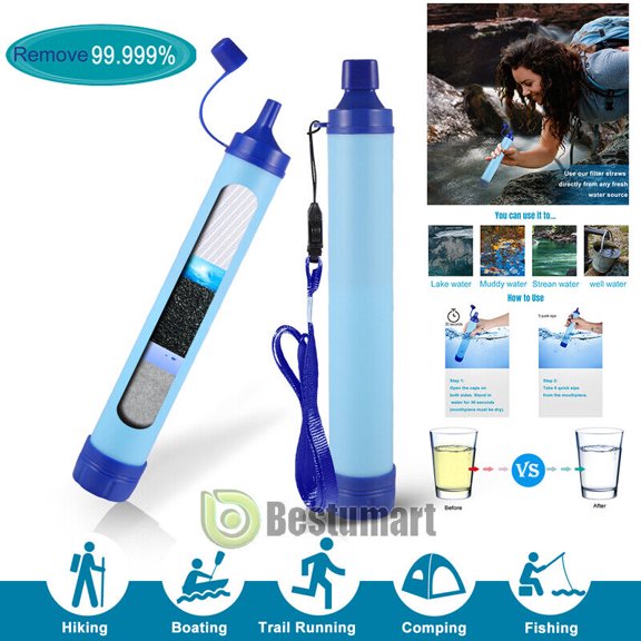 LOT Outdoor Survival Kit with Water Filter for Emergency Hunting Camping Tools