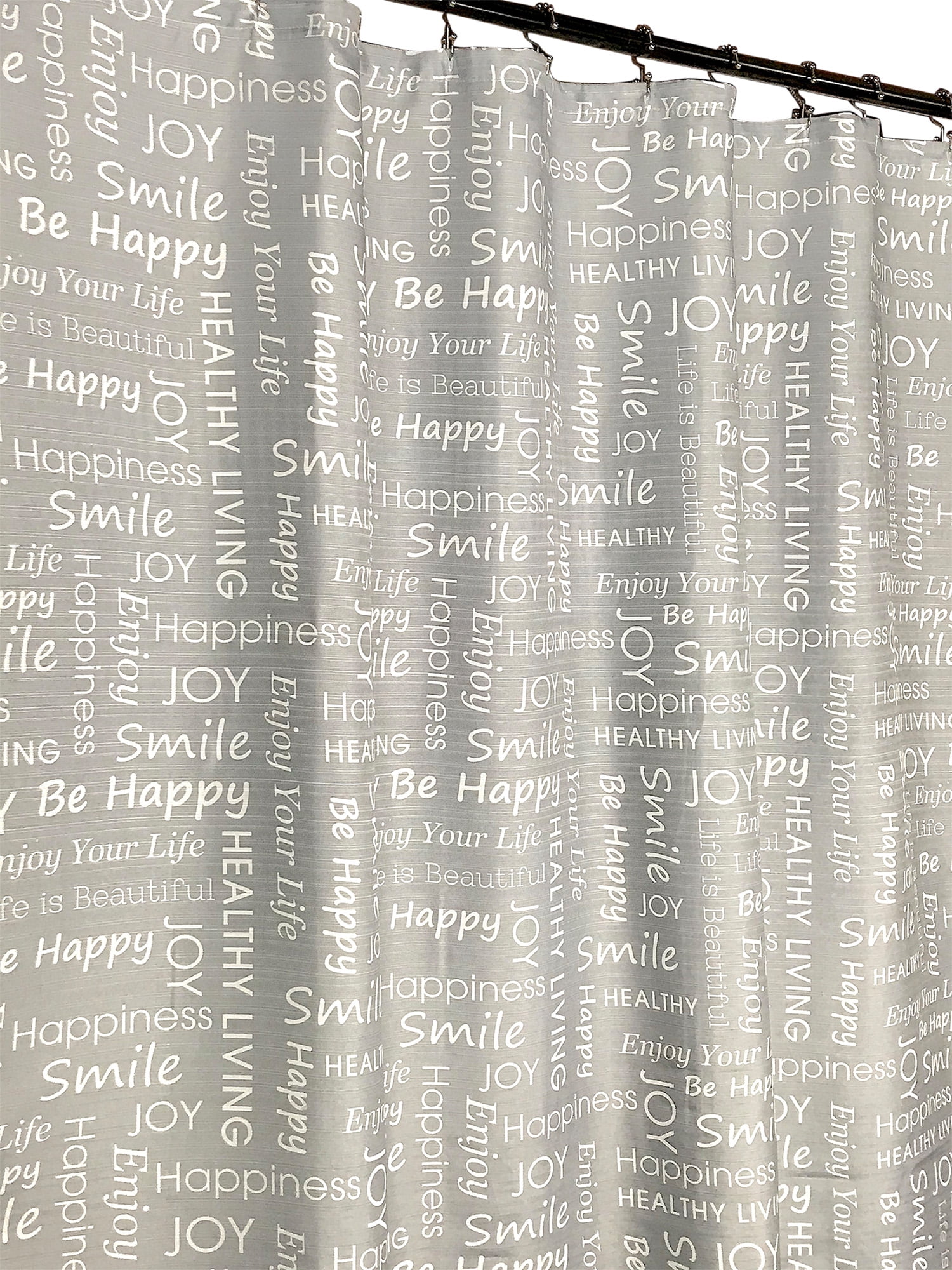 Be Amazing Fabric Shower Curtain for Bathroom Inspirational Word