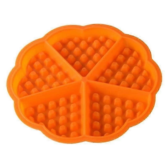 Waffle Mold Non-stick Easy to Release Heart Shape 5 Cavity Kitchen Cake Mold for Home