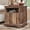 Light Brown, variant on wow97e Fluted End Table with Charging Station, Wood Nightstand w/Open Shelf & Spacious Tabletop for Bedroom, Living Room, Natural