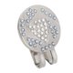 thumbnail image 4 of Marcador de clip de taladro de cristal resistente marcador de pelota de golf para visera de golf Blanco Sunnimix Marcador de pelota de golf, 4 of 8