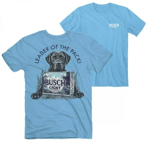 Busch 890528-xlarge Light Dog Leader of The Pack Front & Back Print T-Shirt - Extra Large