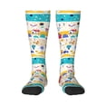 thumbnail image 2 of Lsque Funny Farm Printed Crew Socks Men's Women's LightWeight Thin Casual Calf Socks ,Knee High Socks,Cotton Socks, 2 of 9