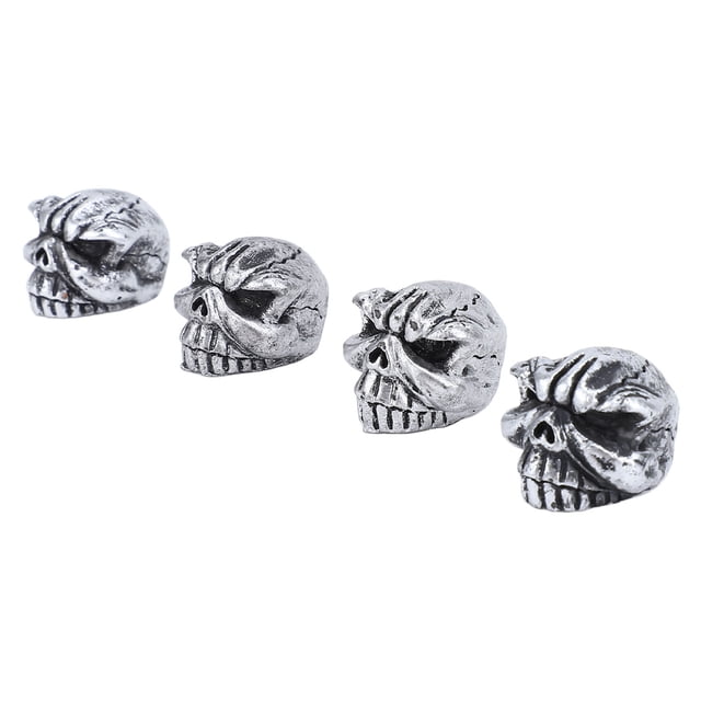 Tapa De Válvula Estilo Calavera, 4 Piezas Tapa De Vástago De Válvula De Neumáticos De Rueda De Aspecto Fresco A Prueba De Fugas Para Bicicleta Para Camión