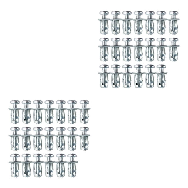 Eigraketly 20x Jack Nuts Hollow M5 M6 Thins Nut Expansion Tool Nut Petal Dowels Screw M6x25 20 piezas 2piezas