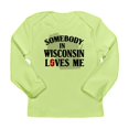 thumbnail image 1 of CafePress - Somebody In Wisconsin Long Sleeve Infant T Shirt - Long Sleeve Infant T-Shirt, 1 of 1