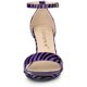 thumbnail image 2 of Sandalias Correa Del Tobillo Estampado De Serpiente Tacones Gruesos Para Mujer Allegra K Púrpura 40, 2 of 6