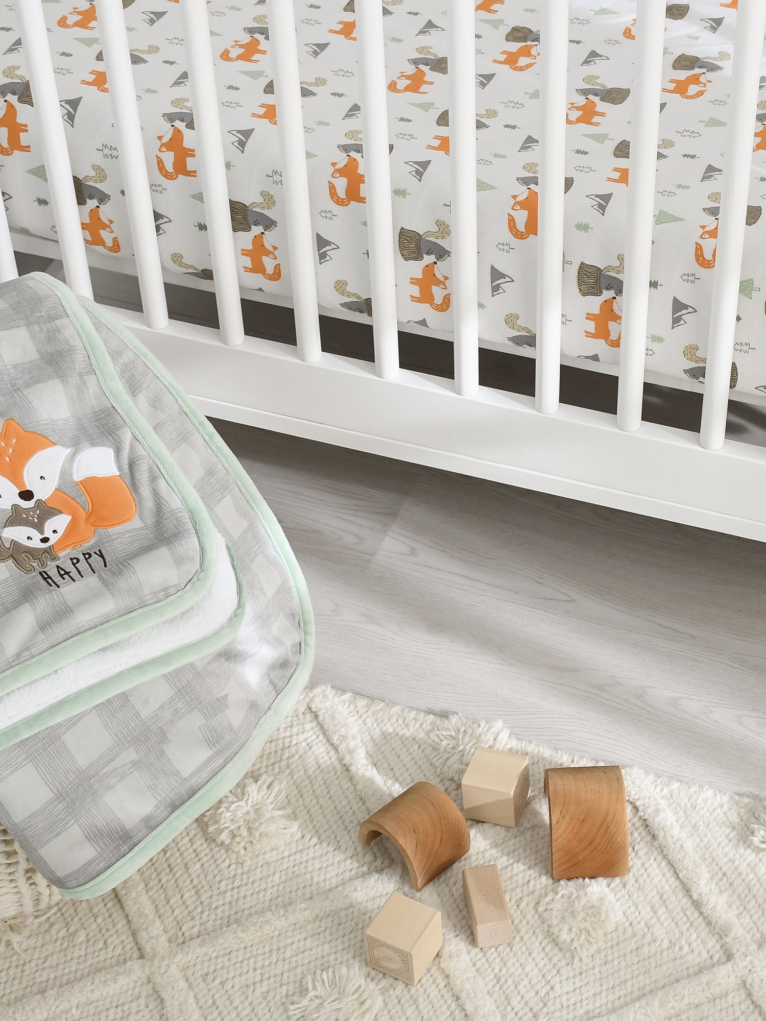 Gerber Baby & Toddler Boy Embroidered Plush Blanket with Fleece