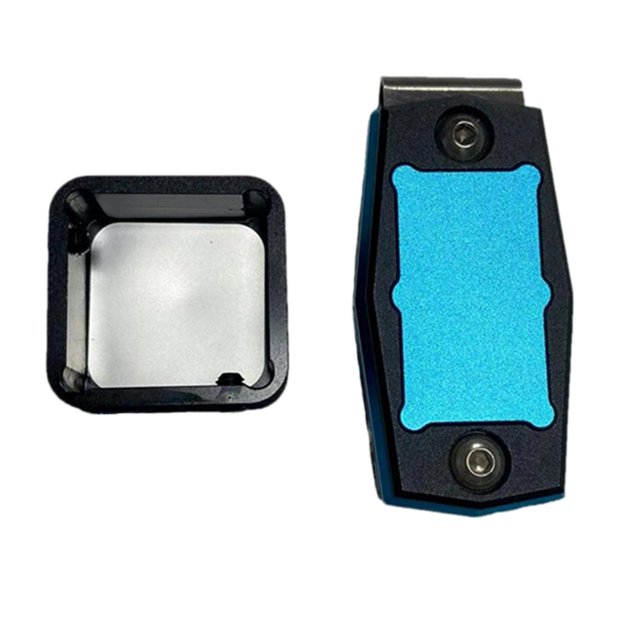 Magnético soporte para tiza Clip para cinturón portátil Pool Cue Snooker accesorios prácticos Azul negro shamjiam Clip de cinturón de tiza