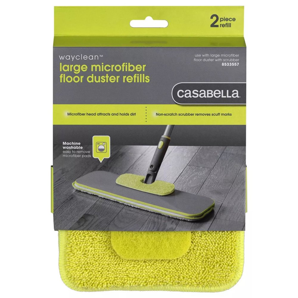 Casabella Wayclean Large Microfiber Floor Duster Refills