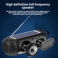 thumbnail image 4 of Portable Audio Stereo Speakers Solar Bluetooth Sound Rechargeable Intelligent EQ Sound Antimagnetic Antidryness Effect Large Volume HIFI Stereo Sound Large Capacity Battery for table desk, 4 of 7