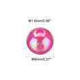 thumbnail image 2 of Uxcell 400pcs Acrylic Round Beads AB Colors 8mm Loose Bubble Spacer Craft Beads for DIY Earring, Pink AB, 2 of 4