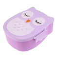 thumbnail image 2 of 800ml Cartoon Owl Lunch Box 2 Compartment Food Fruit Container Box Bento Box Leakproof Portable Lunch Box For Student Blue, 2 of 9