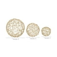 thumbnail image 4 of CosmoLiving by Cosmopolitan Contemporary Metal Round Decorative Sculptures, Set of 3, 4", 6", 8"D, Gold Finish, 4 of 11