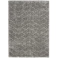thumbnail image 3 of Nourison Luxurious Shag Modern Contemporary Grey 4' x 6' Area Rug, (4' x 6'), 3 of 10
