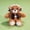 E, variant on Cute Teddy Bear Plush Stuffed Toy, Unlabeled with White Tulle Dress 10Inch