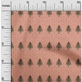 thumbnail image 1 of oneOone Cotton Poplin Twill Dark Peach Fabric Tree & Geometric Block Sewing Fabric By The Yard Printed Diy Clothing Sewing Supplies 56 Inch Wide, 1 of 4